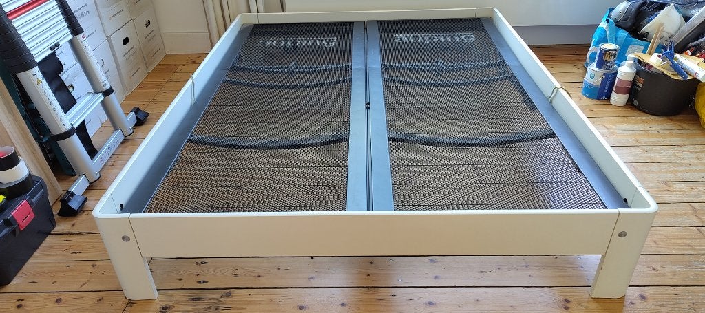 Tweepersoons Auping Auronde, Huis en Inrichting, Slaapkamer | Bedden, Ophalen, Wit, Tweepersoons, 200 cm