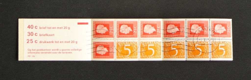 NVPH PB 14b Postzegelboekje gestempeld, Postzegels en Munten, Postzegels | Nederland, Verzenden, Na 1940, Gestempeld