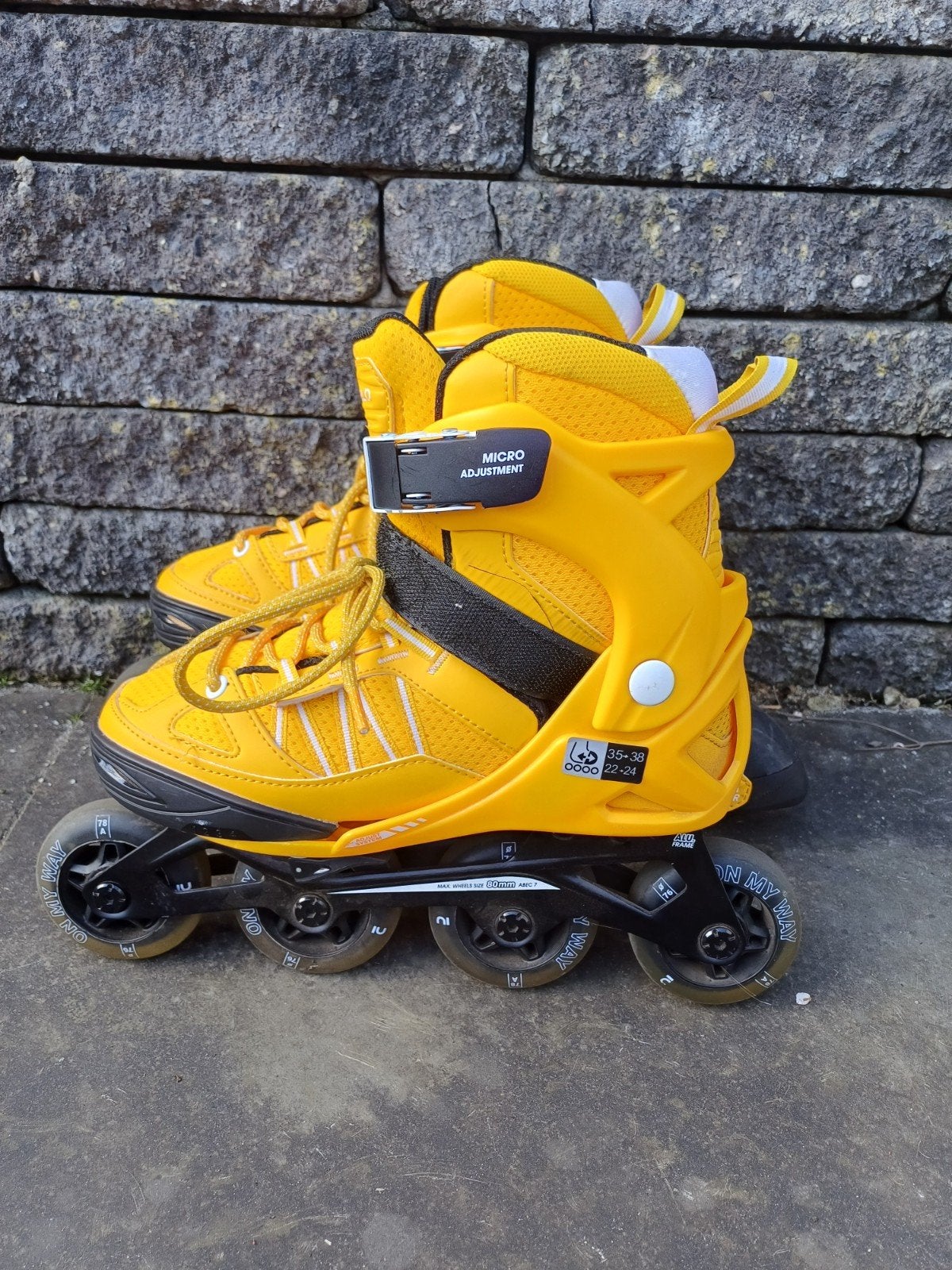 Verstelbare Oxelo rolschaatsen - Maat 35-38, Ophalen, Gebruikt, Overige typen, Overige merken