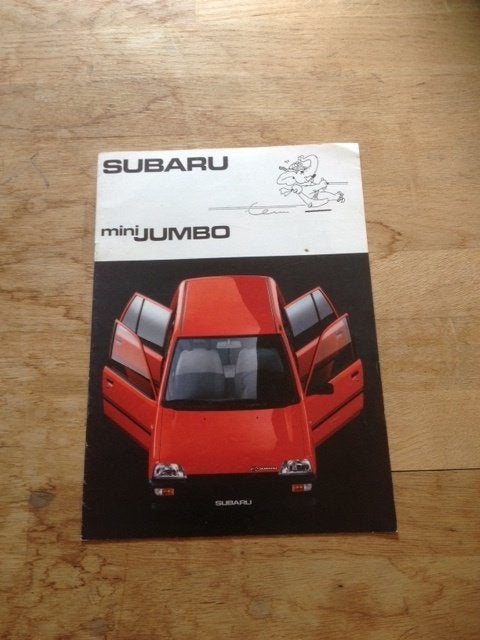 Subaru Mini Jumbo brochure   NL, Gelezen, Algemeen, Ophalen of Verzenden, Subaru