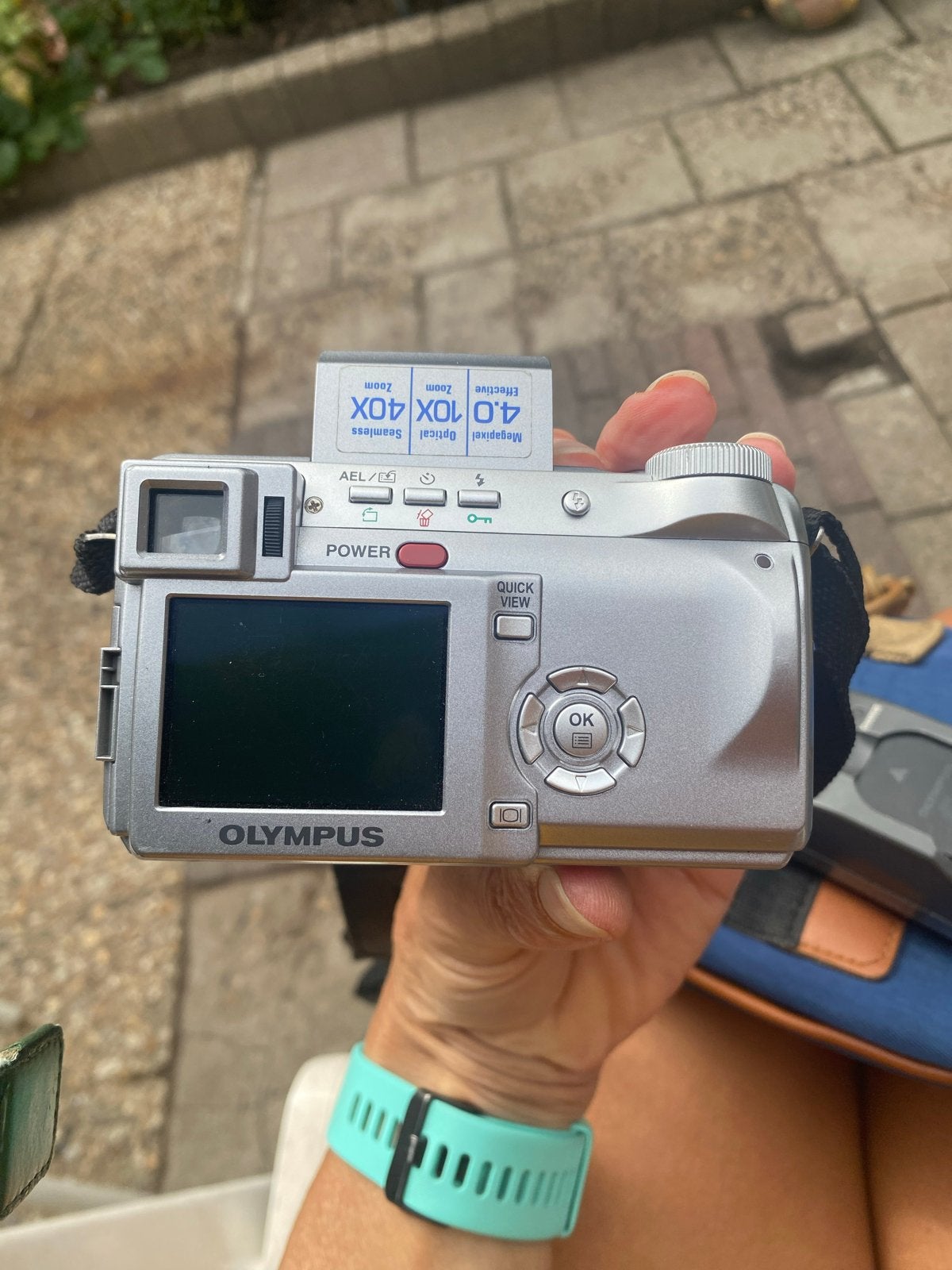 Olympus compactcamera met 4.0x optische zoom en tas, Ingebouwde flitser, Gebruikt, Ophalen of Verzenden, Olympus