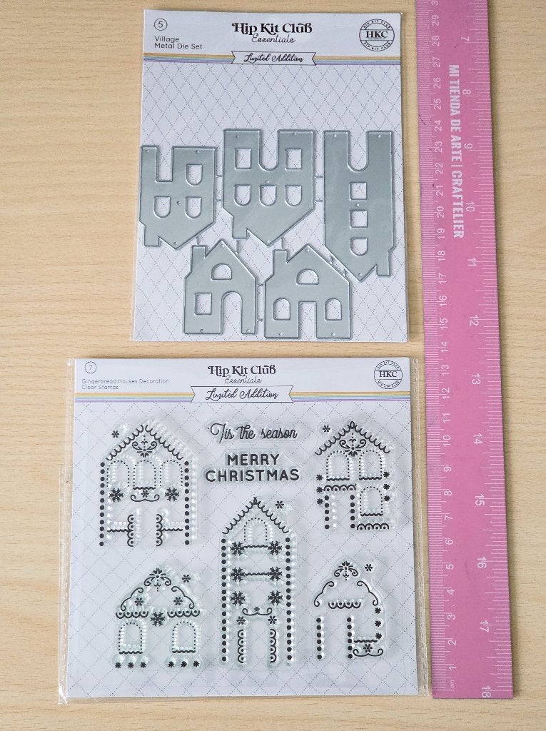 Hip Kit Club - Gingerbread Houses Decoration Clear Stamps, Ophalen of Verzenden, Nieuw, Overige typen