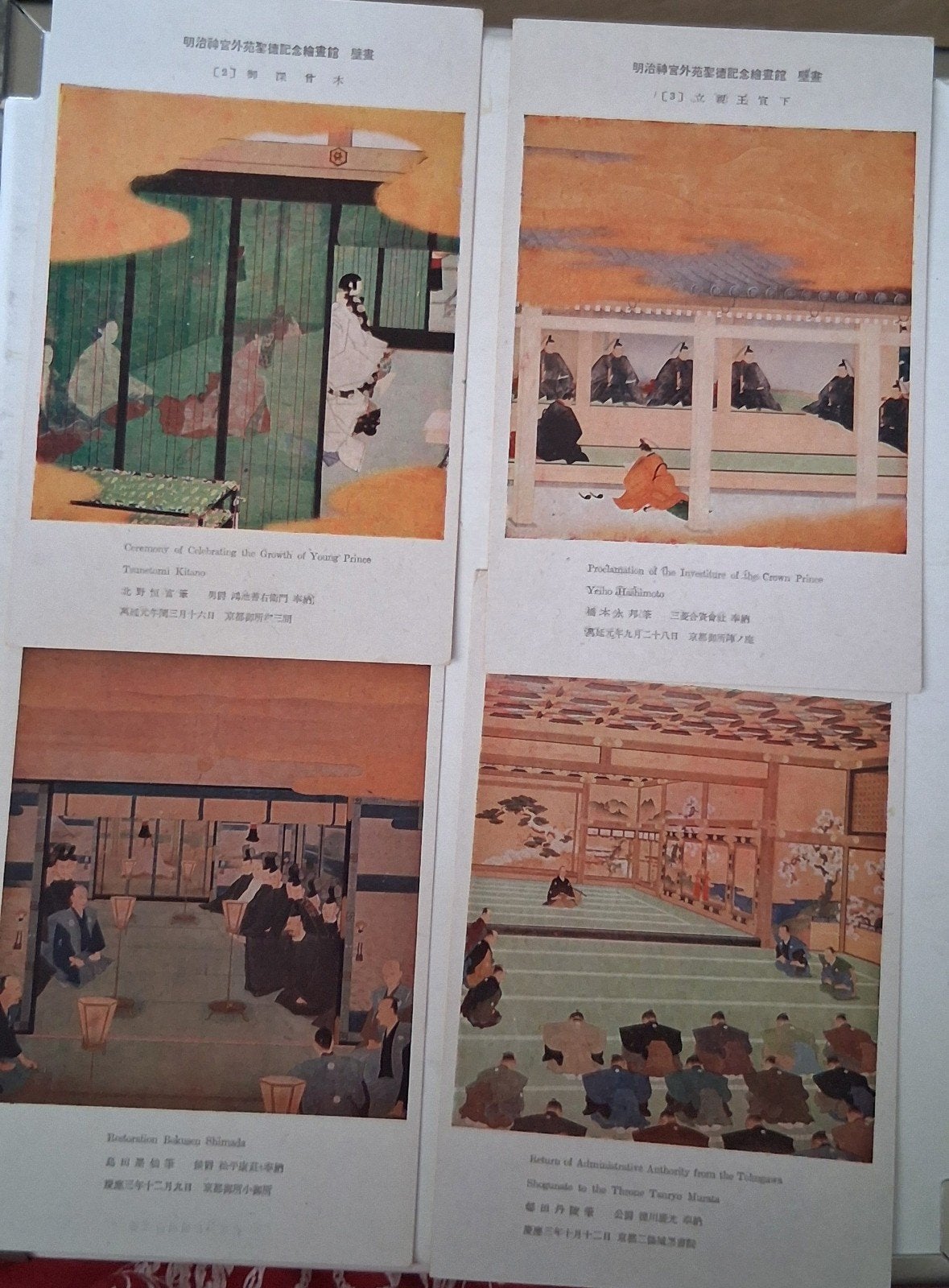 38 Antieke Na Jin Tang Japanse museum ansichtkaarten, Ophalen, 1920 tot 1940, Overige thema's