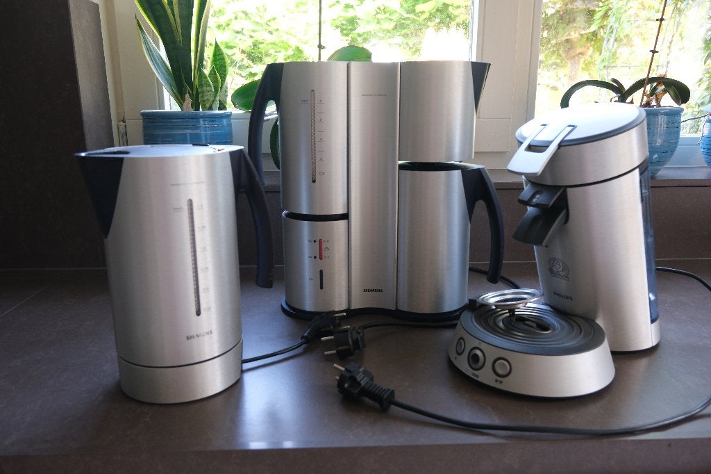 koffiezetapparaat waterkoker en senseo, Witgoed en Apparatuur, Ophalen, Afneembaar waterreservoir, Koffiemachine, Gemalen koffie