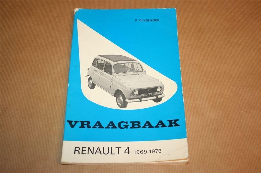 Vraagbaak Renault 4, 1969-1976 - P. Olyslager, Ophalen of Verzenden