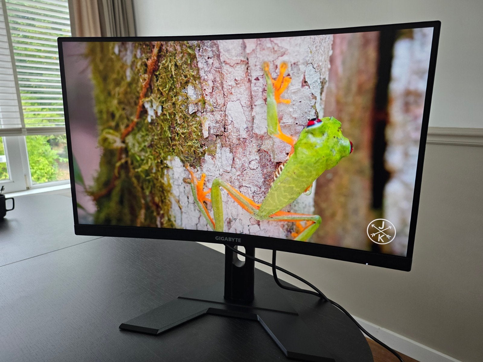 Gigabyte G27QC A Gaming Monitor - 27 inch QHD Curved, Gebruikt, Gigabyte, Minder dan 1 ms, Ingebouwde speakers