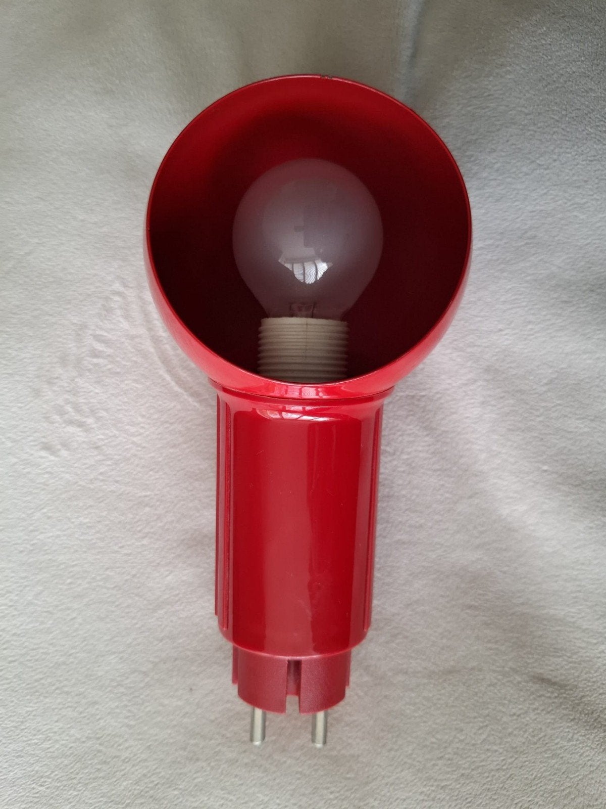 Vintage Jaren '80 Stekkerlamp / Wandspot – Vrieland Design –, Ophalen of Verzenden, Gebruikt, Rood