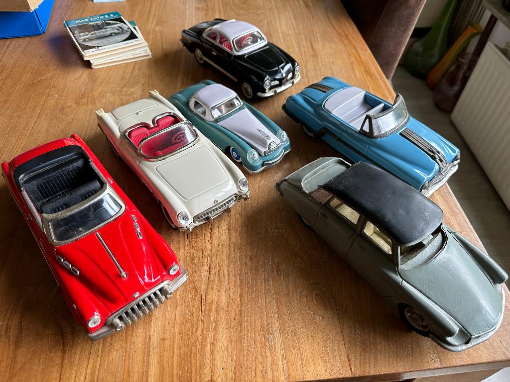 diverse blikken vintage auto's Tin Toy Cars plm 1:18, Ophalen, Gebruikt, Auto