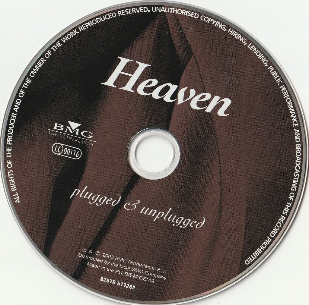 Heaven plugged & unplugged cd  zonder hoes 19 nummers, Ophalen of Verzenden, Zo goed als nieuw, Pop