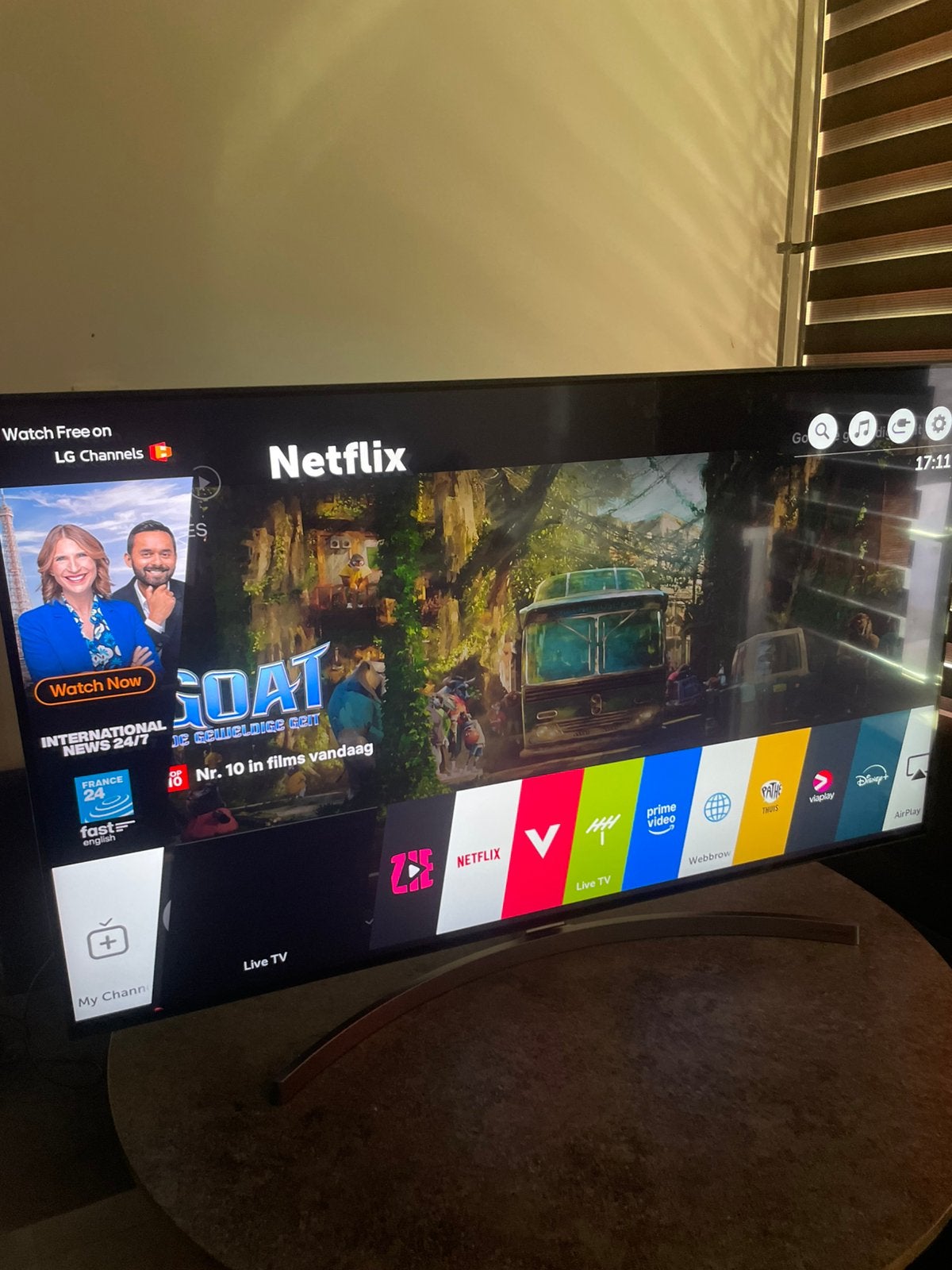 LG Smart tv 55 inch 140cm Netflix YouTube 4K, Ophalen, 50 Hz, Zo goed als nieuw, 100 cm of meer
