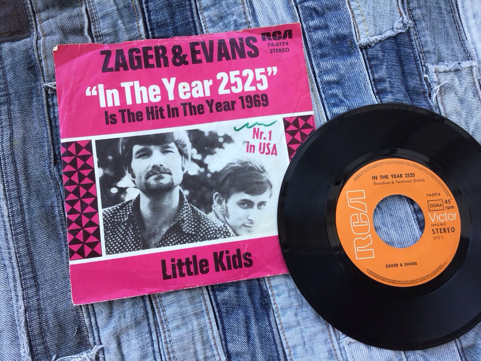 Zager & Evans - In The Year 2525 (1969) 7 inch single, Gebruikt, Pop, 7 inch, Ophalen of Verzenden