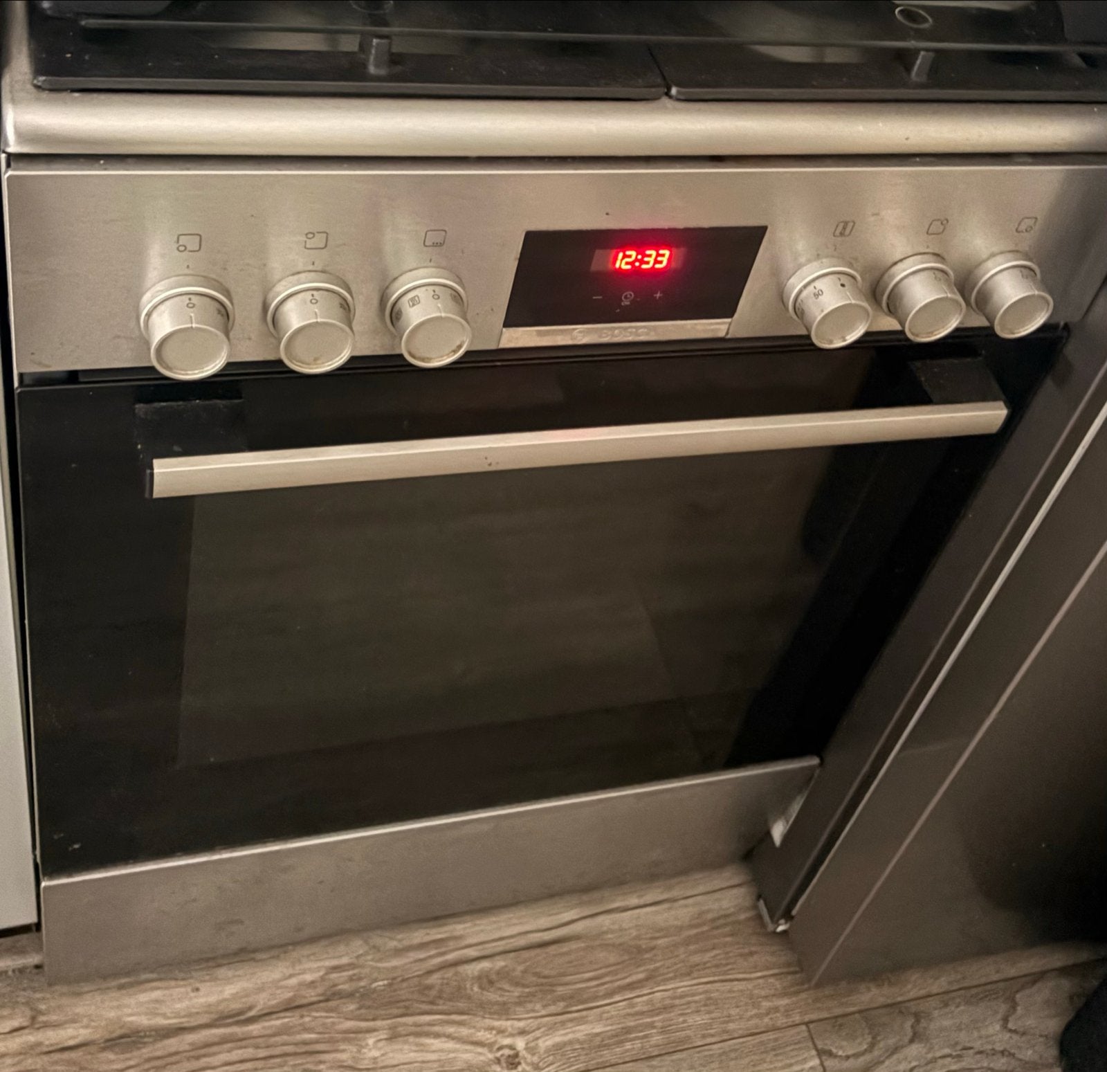 Bosch Gasfornuis met Oven - Zo goed als nieuw, Ophalen, Hete lucht, 60 cm of meer, 4 kookzones