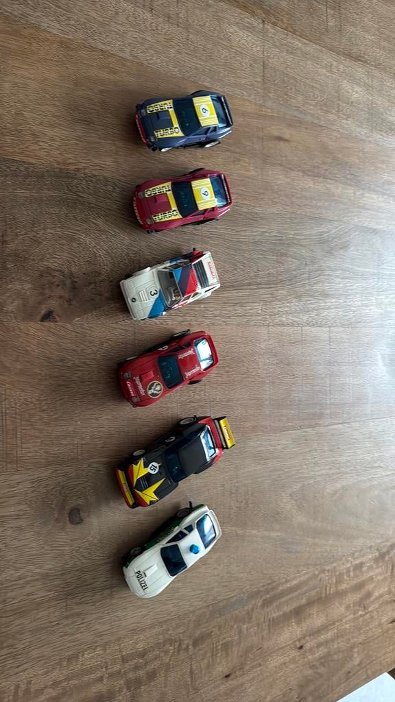 Carrera Servo vintage race auto’s - 6 stuks, Gebruikt, Onderdelen, Carrera, Ophalen of Verzenden