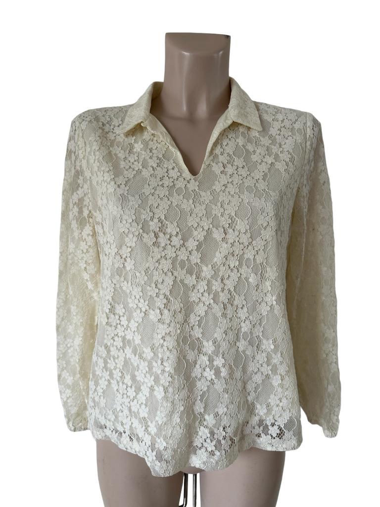 Purdey shirt lange mouw S, Maat 38/40 (M), Wit, Ophalen of Verzenden, Zo goed als nieuw
