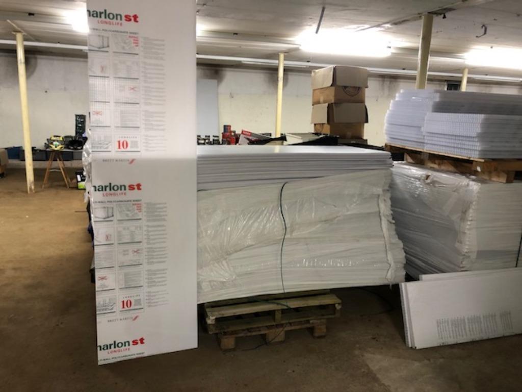 Partij polycarbonaat 10 mm dik, Ophalen, Nieuw, Overige materialen, Minder dan 20 mm