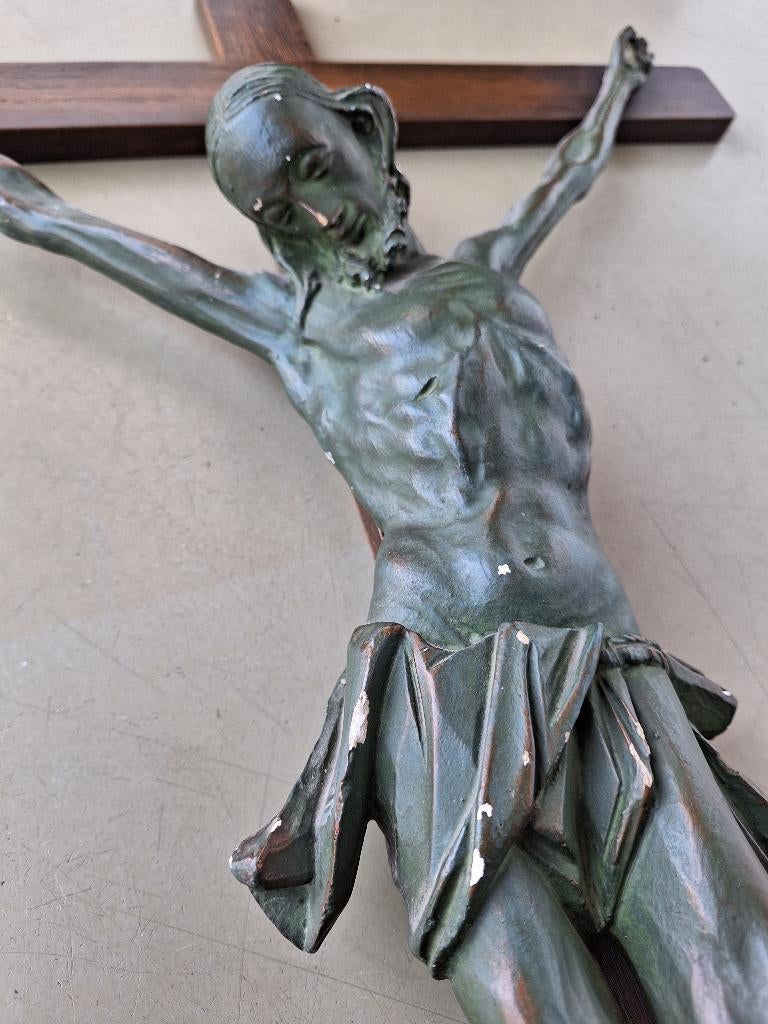 div. vintage houten kruizen kruis kruisbeeld crucifix 70€/st, Ophalen of Verzenden, Gebruikt, Beeld(je), Christendom | Katholiek