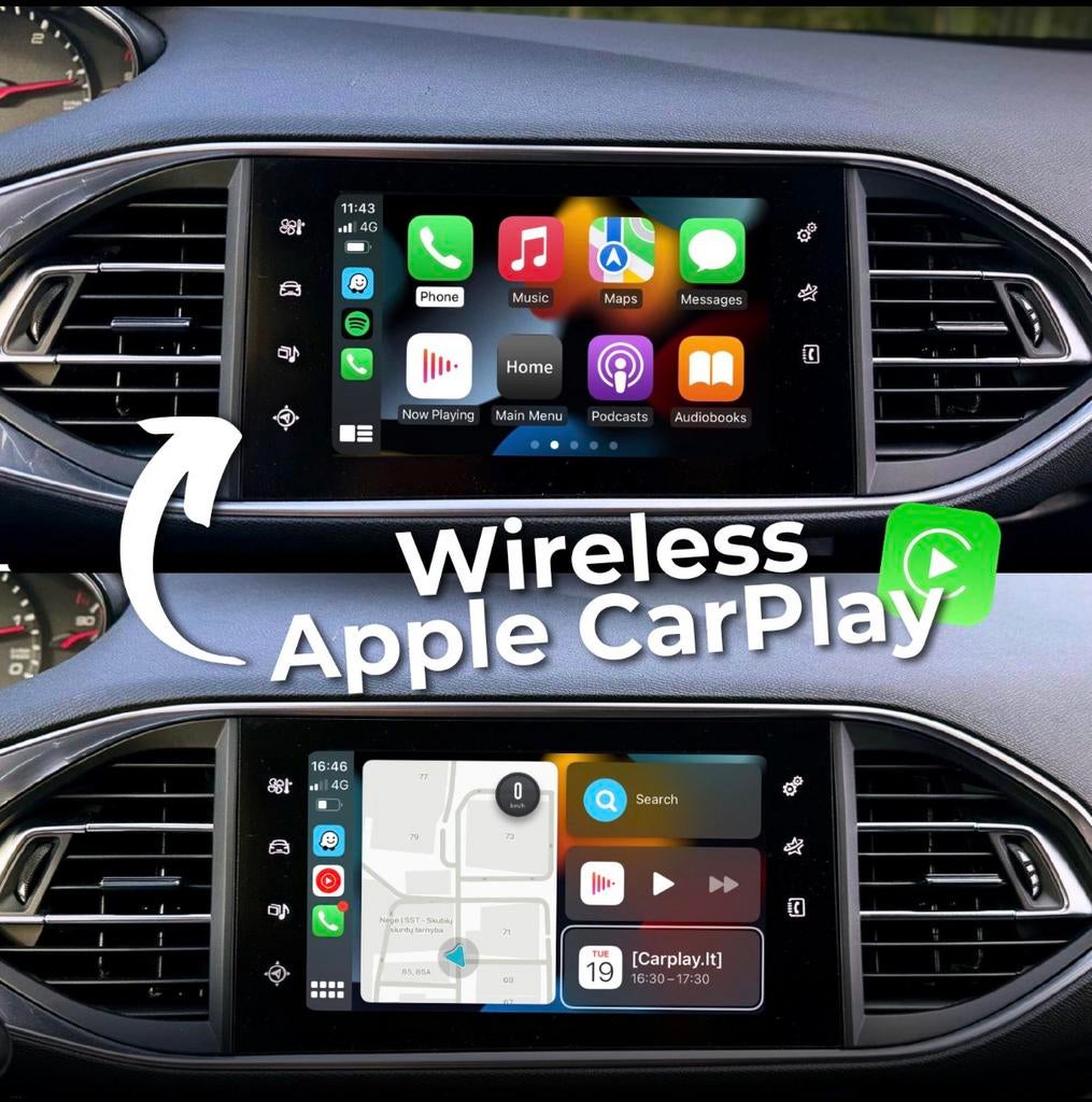 Carplay Peugeot 208 308 508 3008 Citroen C3 C4 DS3 DS4 DS5, Auto diversen, Aycar, Ophalen of Verzenden, Zo goed als nieuw, Aycar