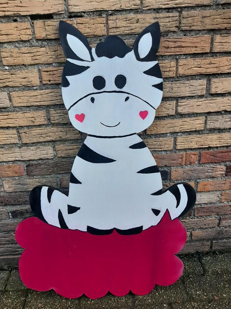 Geboortebord zebra-design, Kinderen en Baby's, Ophalen, Nieuw, Geboortebord