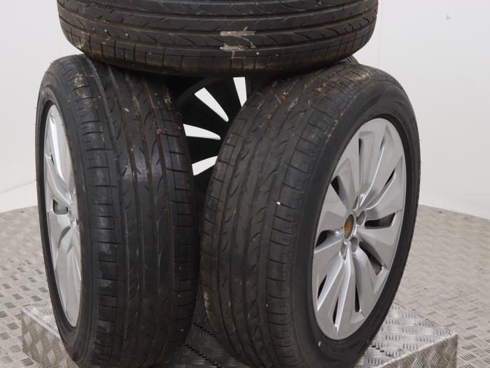 Sportvelgenset + banden van een Audi Q5 (Q5 08-), 12 maanden garantie, Gebruikt, -, -