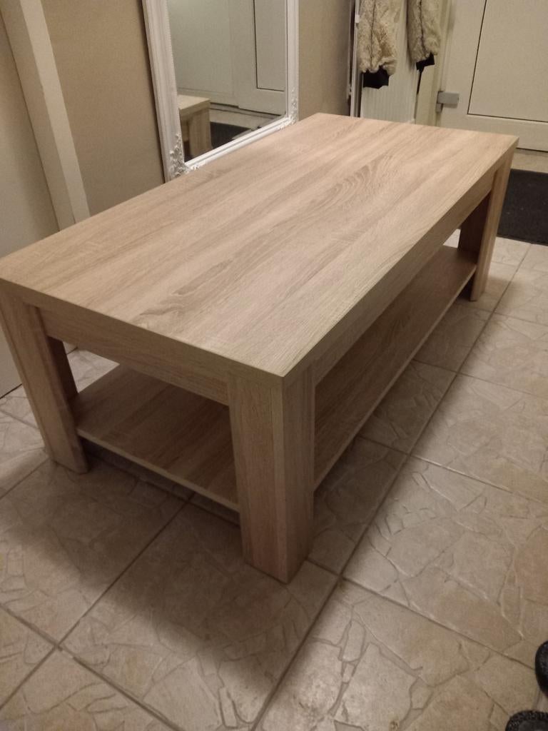 Salontafel, Huis en Inrichting, Ophalen, 100 tot 150 cm, 50 tot 100 cm, Zo goed als nieuw