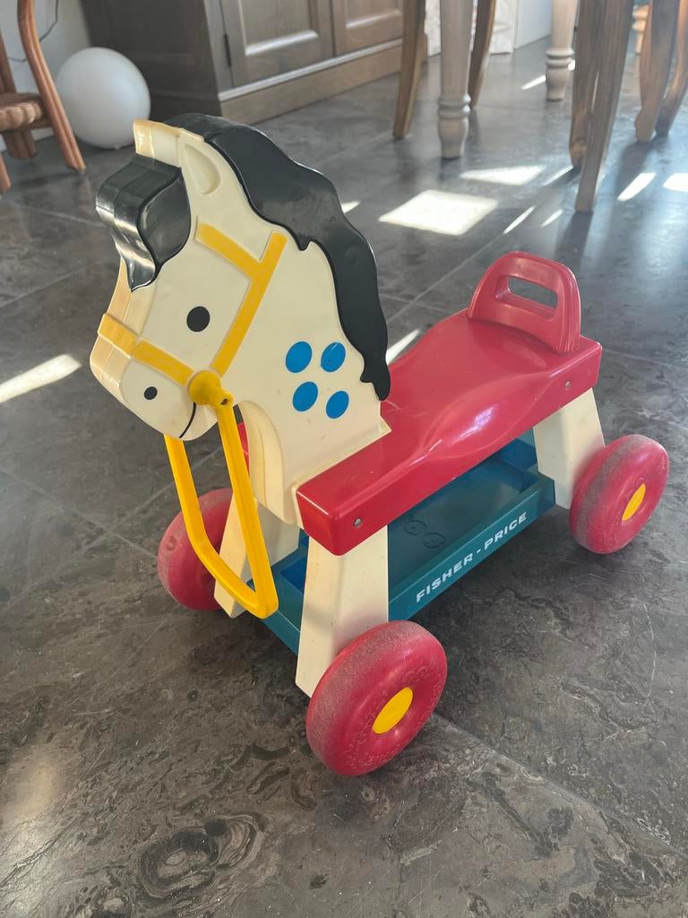 Fisher Price Looppaard - Vintage, Ophalen of Verzenden, Gebruikt, Loopvoertuig