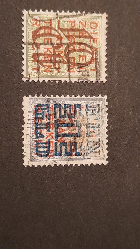 NVPH  132, 133    1923, Postzegels en Munten, Postzegels | Nederland, Verzenden, T/m 1940, Gestempeld