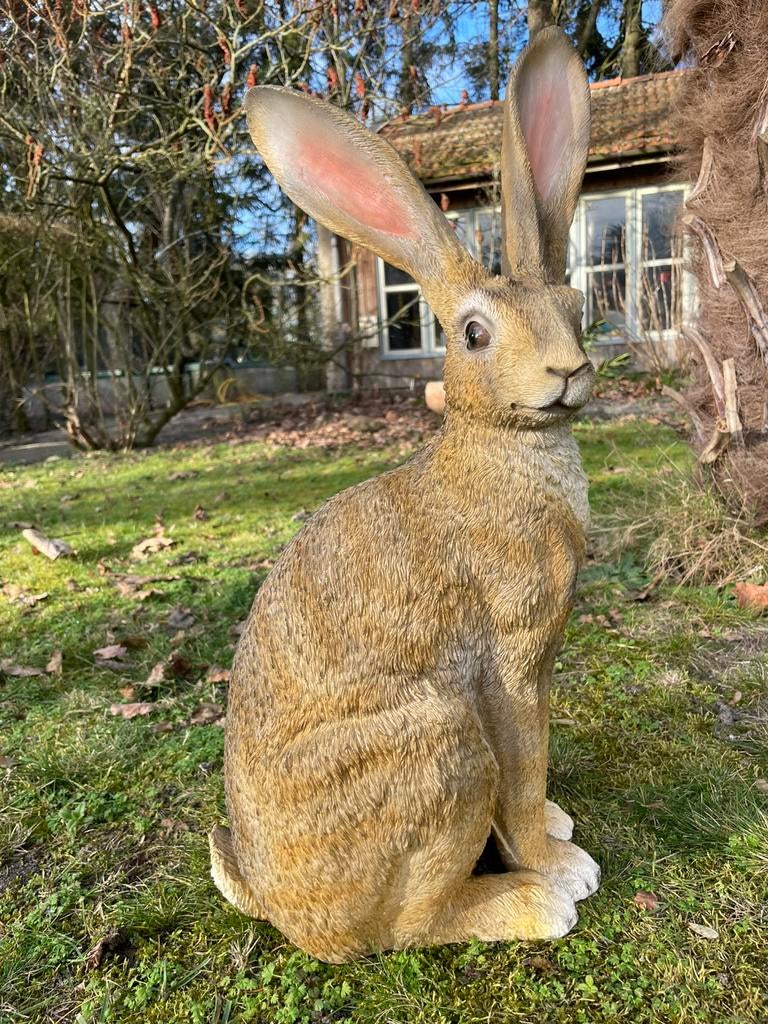 Haas beeld tuin terras bos Pasen Paashaas, Ophalen, Nieuw, Kunststof