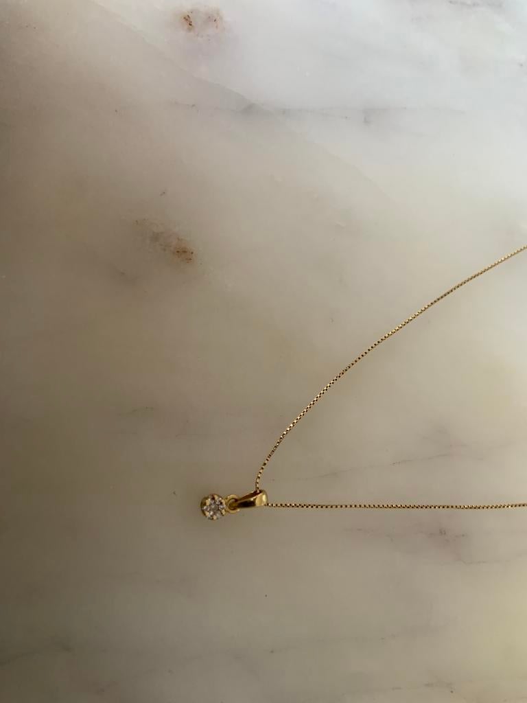 Gouden ketting 18 karaat met echte diamanten, Ophalen of Verzenden, Nieuw, Goud