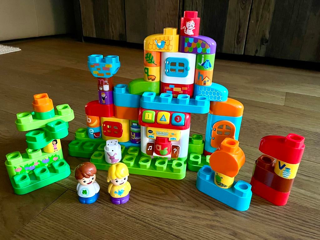VTech Speelhuis bla bla blocks, Kinderen en Baby's, Speelgoed | Vtech, Zo goed als nieuw, 6 maanden tot 2 jaar, Ophalen