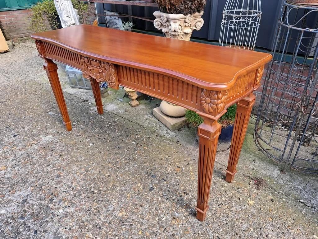 Klassieke Mahonie houten sidetable, wandtafel, console in ni, Huis en Inrichting, Ophalen of Verzenden, 25 tot 50 cm, Rechthoekig
