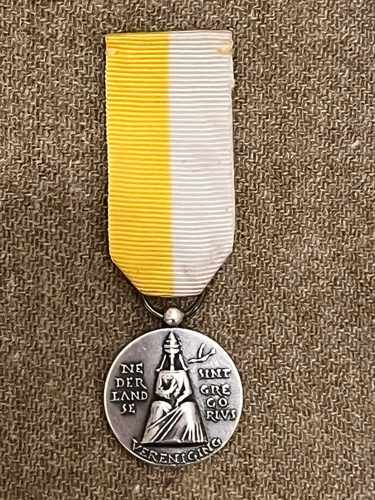 Eremedaille NSGV / St. Gregorius zilver Begeer, Verzenden, Zilver, Nederland