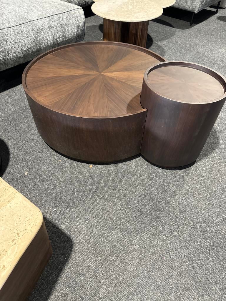Eleonora Max Salontafel - Stijlvol Design nu met 50% korting, Rond, Zo goed als nieuw, Minder dan 50 cm, Overige houtsoorten