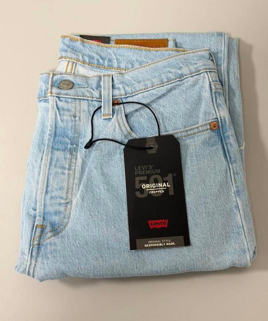 Levi's 501 Original Cropped women jeans NIEUW W29 L28 29-28, Blauw, Nieuw, Ophalen of Verzenden, H