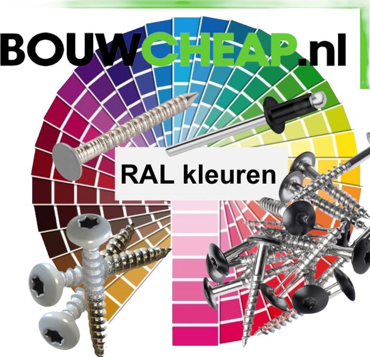 Trespaschroeven op kleur, Ophalen of Verzenden, Nieuw, Rvs