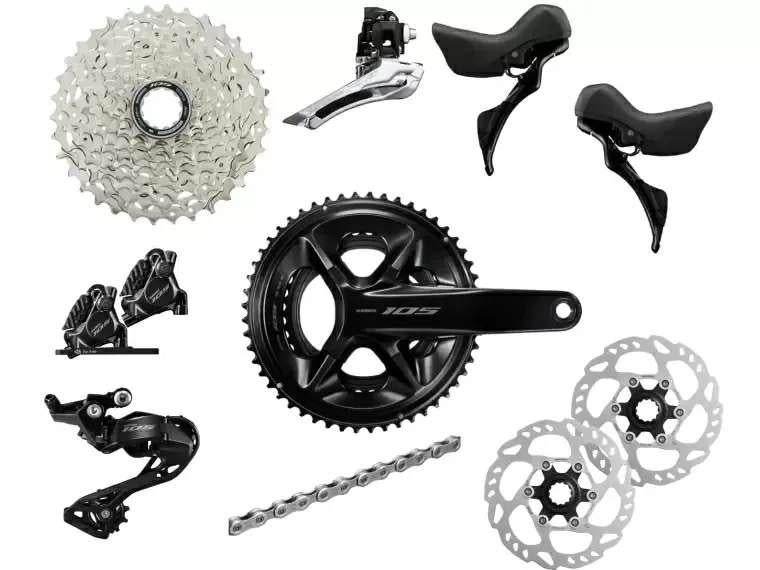 Shimano 105 R7120 Disc groepset 12 speed NIEUW!, Fietsen en Brommers, Fietsonderdelen, Ophalen of Verzenden, Nieuw, Shimano 105