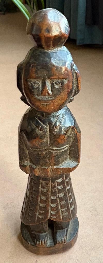 Fraai oud houten beeldje, Thailand / Siam?, Antiek en Kunst, Ophalen of Verzenden