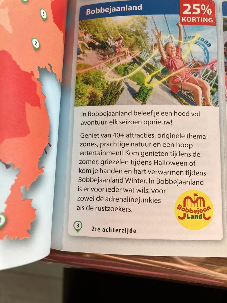 Bobbejaanland 25% korting, Tickets en Kaartjes, Eén persoon, Kortingsbon, Pretpark