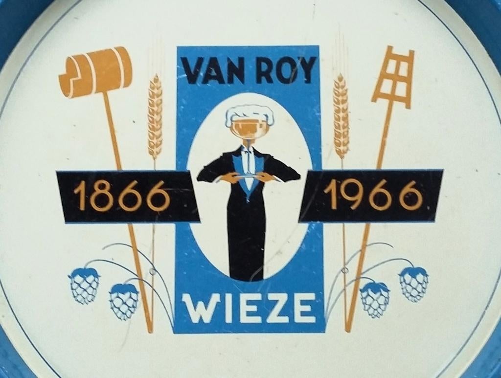 Jaar 1966 Dienblad Bierbrouwerij Van Roy - Het Anker Wieze, Ophalen of Verzenden, Gebruikt, Overige typen, Overige merken