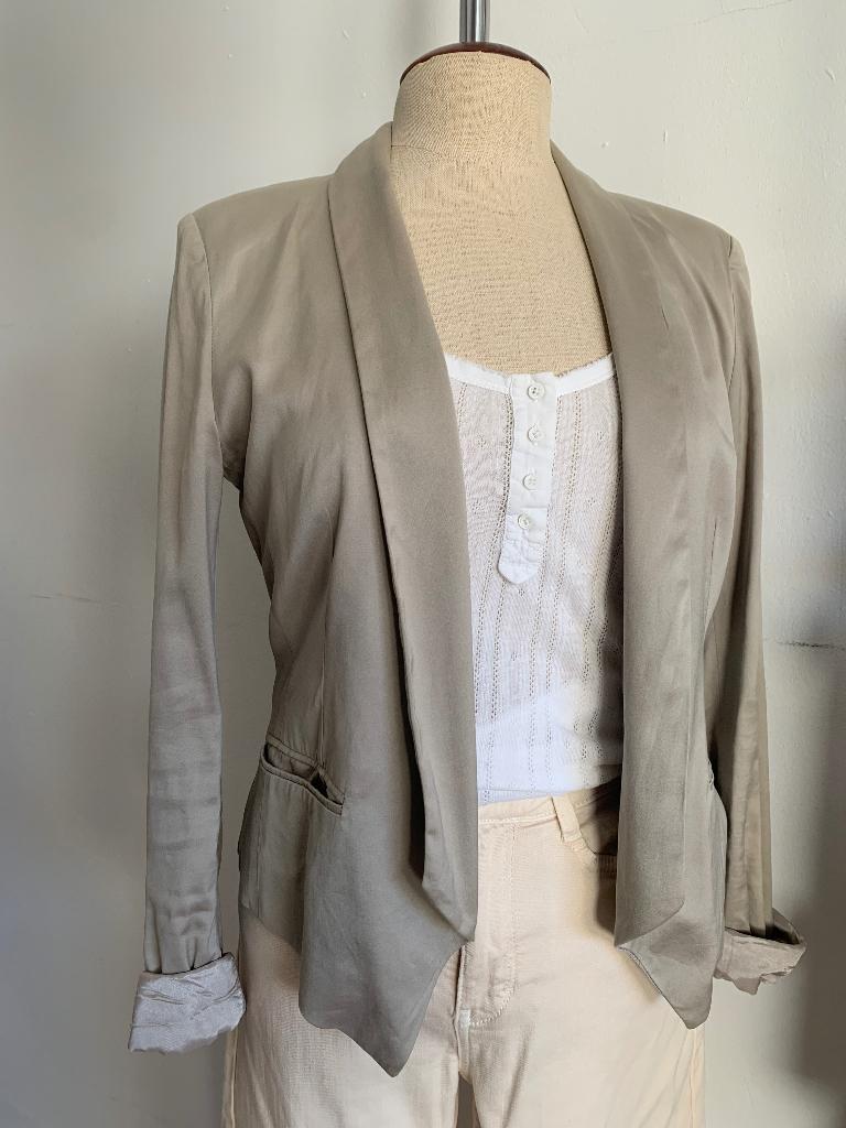 Drykorn open blazer vest jasje champagne grijs beige 2= S/36, Drykorn, Verzenden, Beige, Zo goed als nieuw
