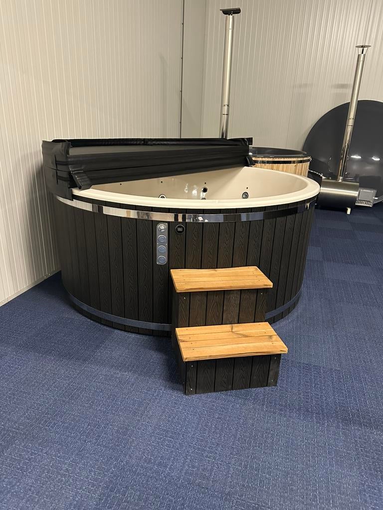 MEGA VAKANTIE ACTIE Hottub 220 cm LUXE UITVOERING!, Tuin en Terras, Ophalen, Zo goed als nieuw