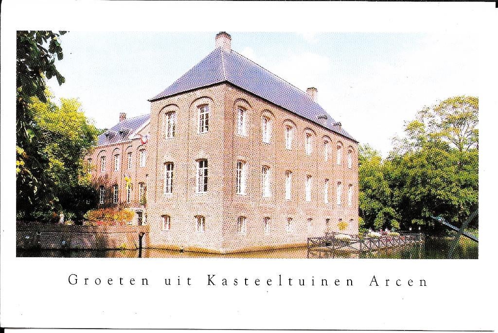 Ansichtkaart	Arcen	Kasteeltuinen, Verzenden, 1980 tot heden, Gelopen, Limburg