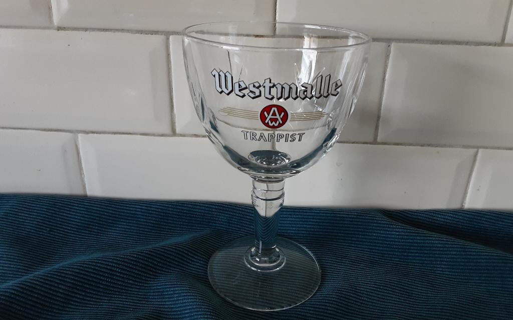 WESTMALLE glas, 0,25 l, Ophalen of Verzenden, Zo goed als nieuw, Bierglas