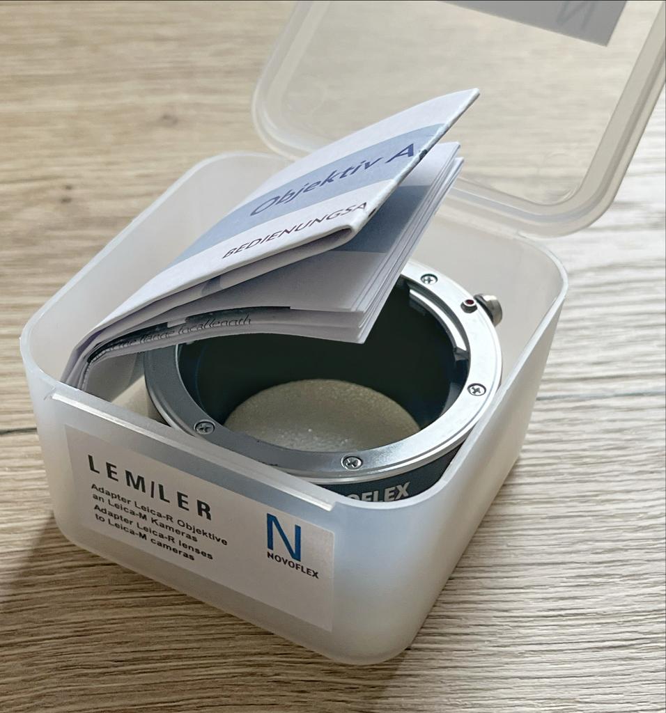 Novoflex LEM/LER Leica R naar Leica M adapter - Nieuwstaat, Ophalen of Verzenden, Zo goed als nieuw, Toebehoren