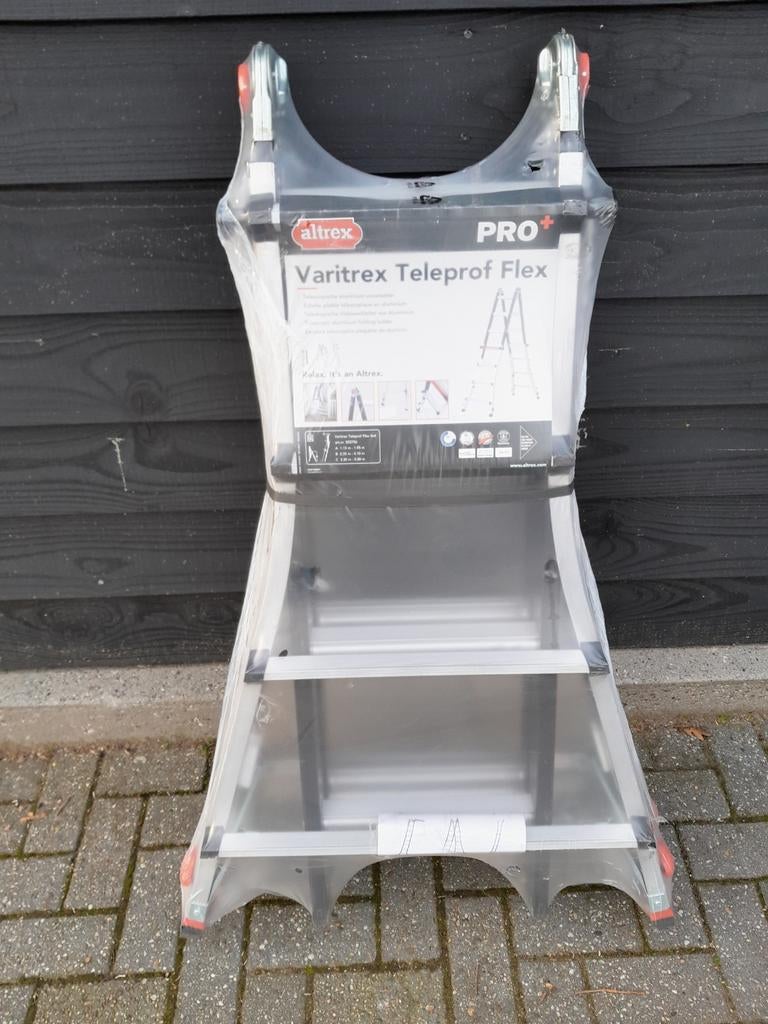 Altrex Varitrex Teleprof Flex telescopische ladders te koop, Doe-het-zelf en Verbouw, Ladders en Trappen, Ophalen, Zo goed als nieuw