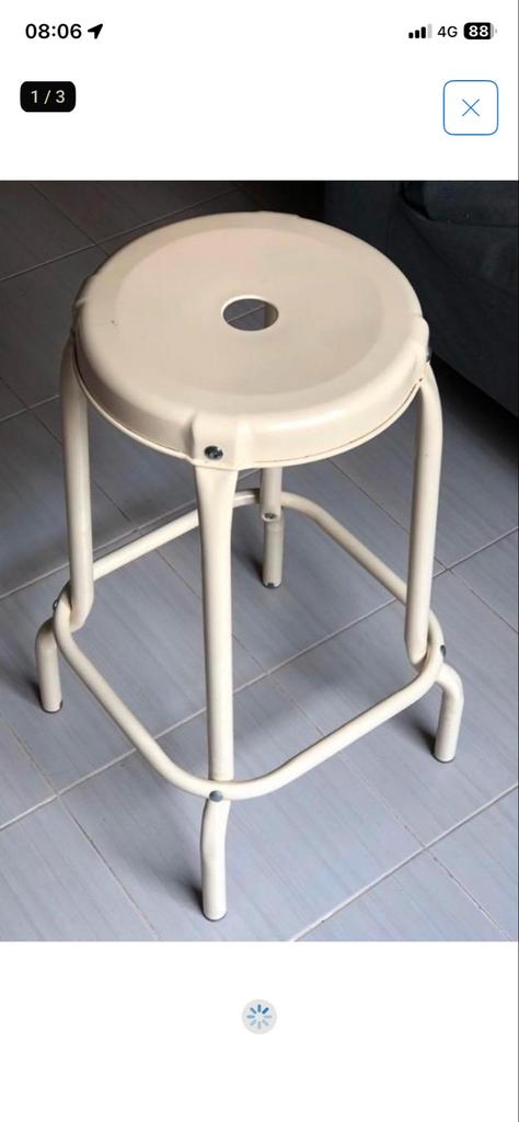 2 IKEA Raskog Krukken - Beige - Goede Staat, Ophalen, Gebruikt, Met voetsteun, 60 tot 90 cm