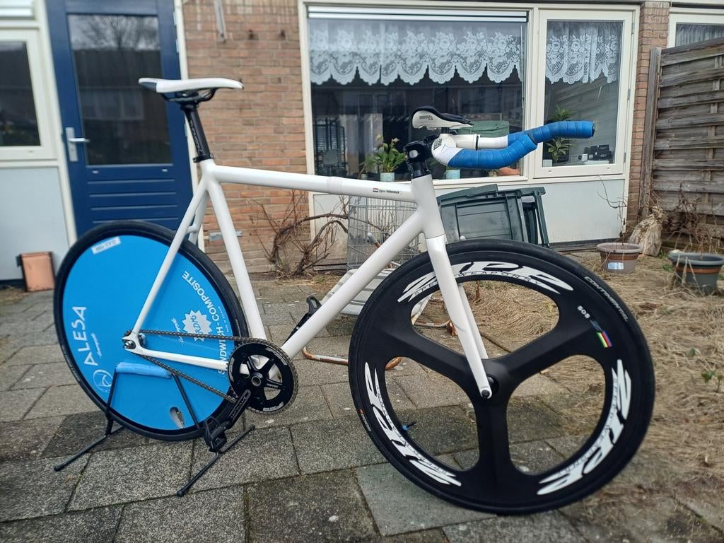 Leader Kageroo baanfiets / TT met tijdritstuur, Overige merken, Gebruikt, Staal, Heren