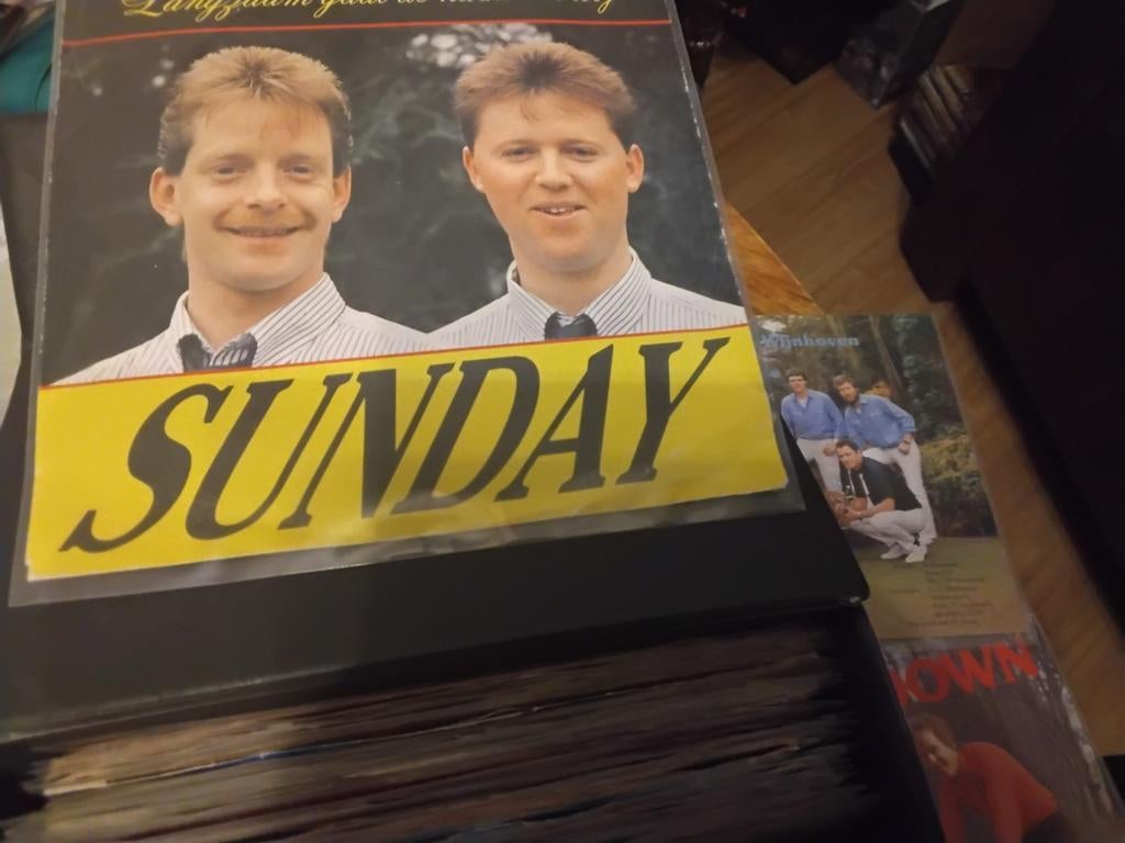 Singles koffertje met 45 piraat mieke engelbewaarder origine, Ophalen of Verzenden, Gebruikt