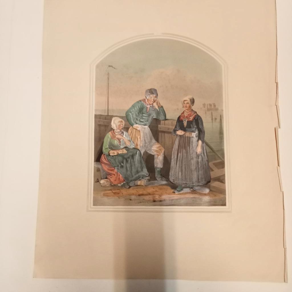 Klederdrachtprent Bing & Braet X Overijssel. Schokland Fraai, Ophalen of Verzenden