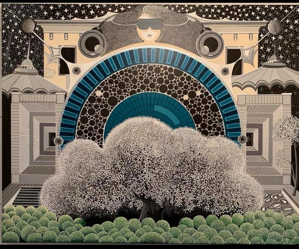 Theo Baars “3D space”, Antiek en Kunst, Kunst | Schilderijen | Modern, Ophalen