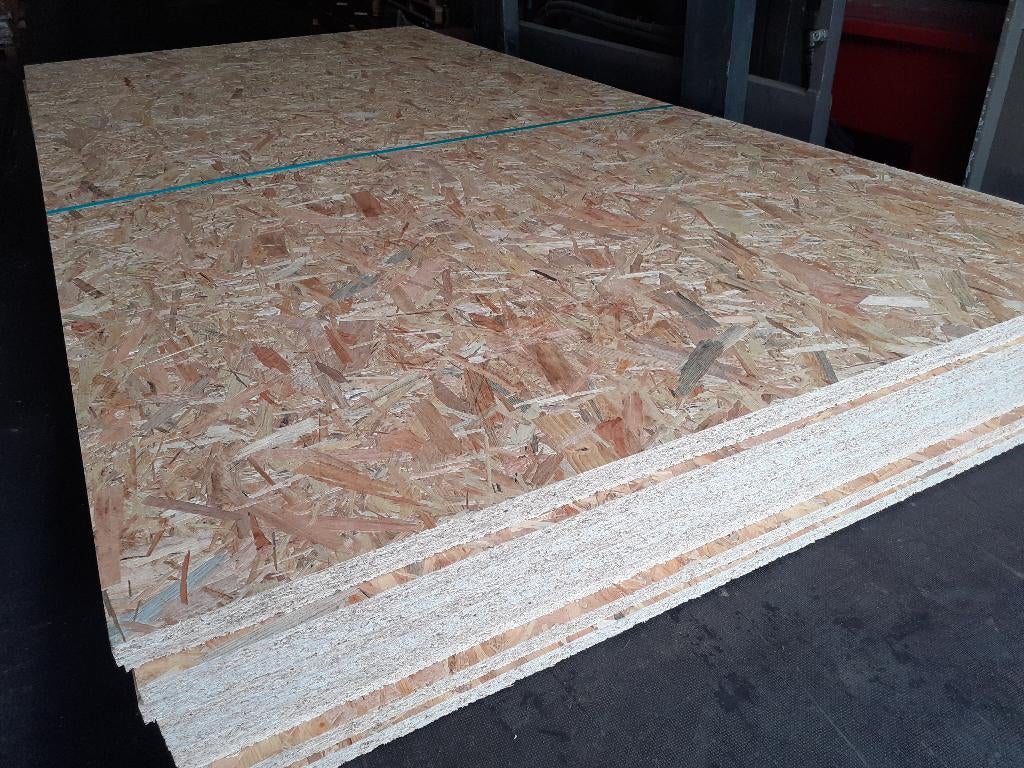OSB 18mm platen rechte kanten 122x244 cm - Op=Op, Ophalen of Verzenden, Nieuw, 180 tot 250 cm, Overige typen